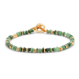 Pillon Bracelet | Emerald | Yellow Gold