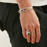 Mini Rizon Bracelet | Yellow Pattern | Sterling Silver