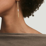 Orion Single Earring | Pave Detail | Yellow Gold