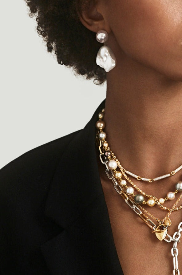 Tiffany Hardwear Pearl Lock Necklace