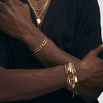 Two Tone Pave Aphelion Bracelet Yellow Gold White Gold- MAOR