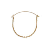 ID Bar Bracelet | 50mm Wide - 5mm Height | Pave Detail | Yellow Gold
