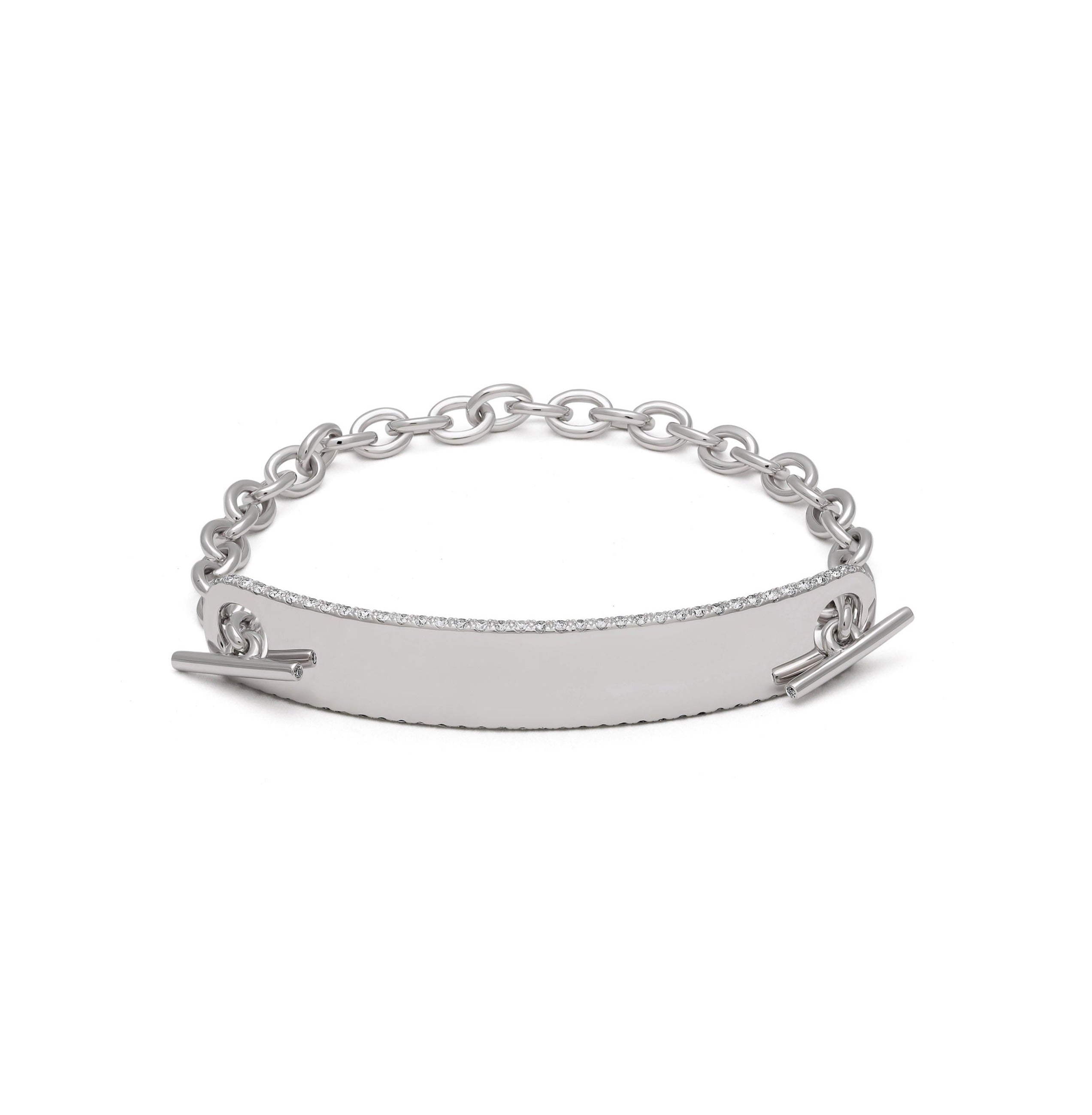 Pre Owned 9ct White Gold and Diamond Bracelet  Vintage from Avanti of  Ashbourne Ltd UK