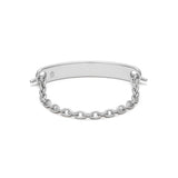 ID Bar Bracelet | 70mm Wide - 11mm Height | Sterling Silver