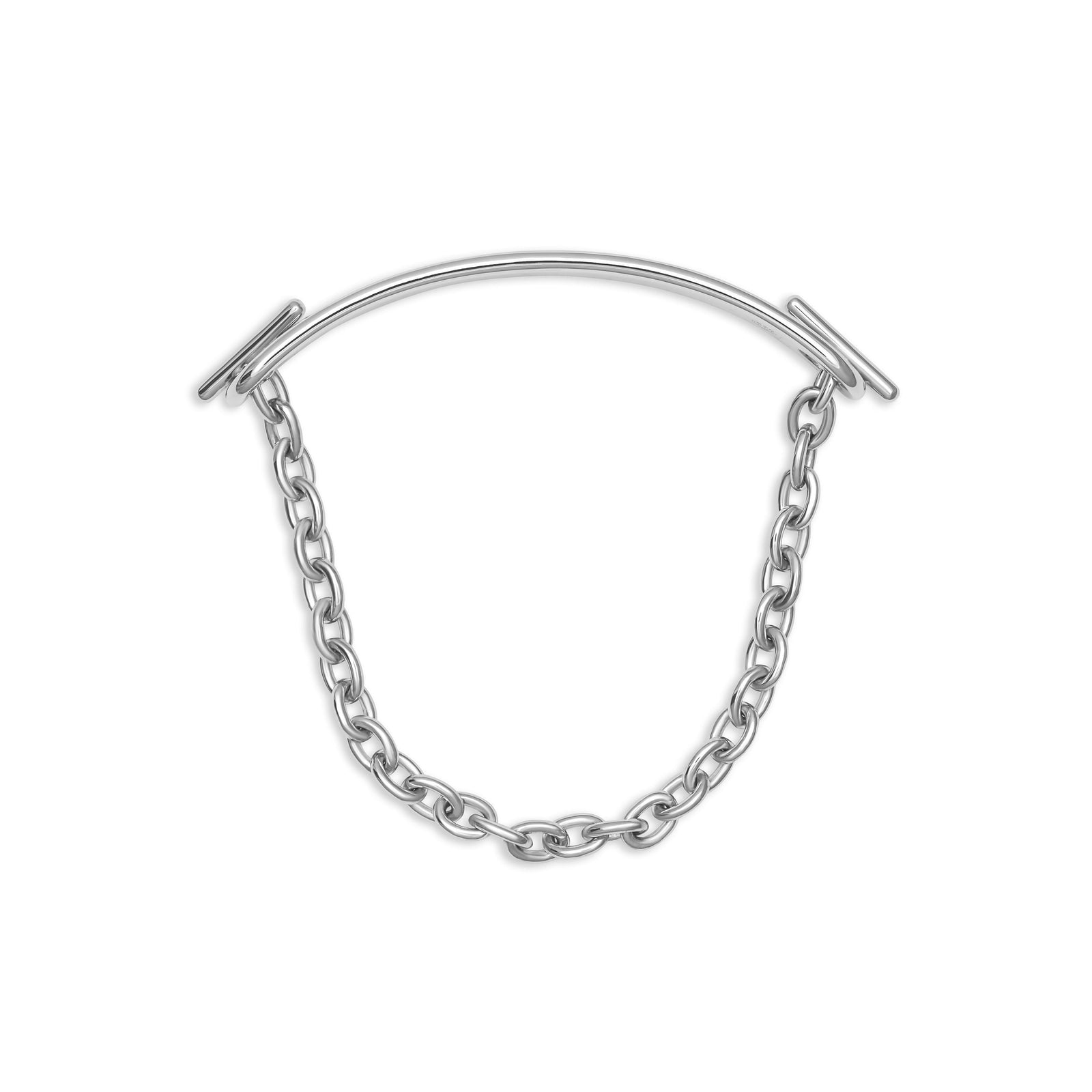 ID Bar Bracelet | 70mm Wide - 11mm Height | Sterling Silver