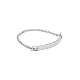 ID Bar Bracelet | 70mm Wide - 7mm Height | Sterling Silver