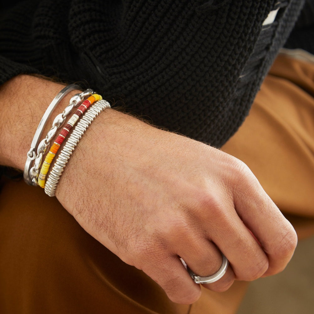 MAOR Aphelion sterling silver bangle bracelet