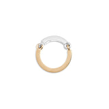 Two Tone Pave Aphelion Ring Yellow Gold White Gold