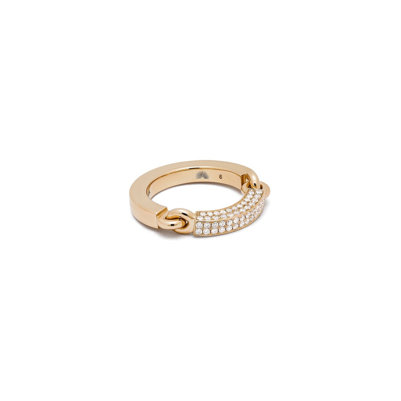 Aphelion Ring | 1/3 Pave | Yellow Gold