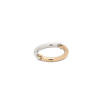 Two Tone Aquila band Ring Yellow Gold White Gold