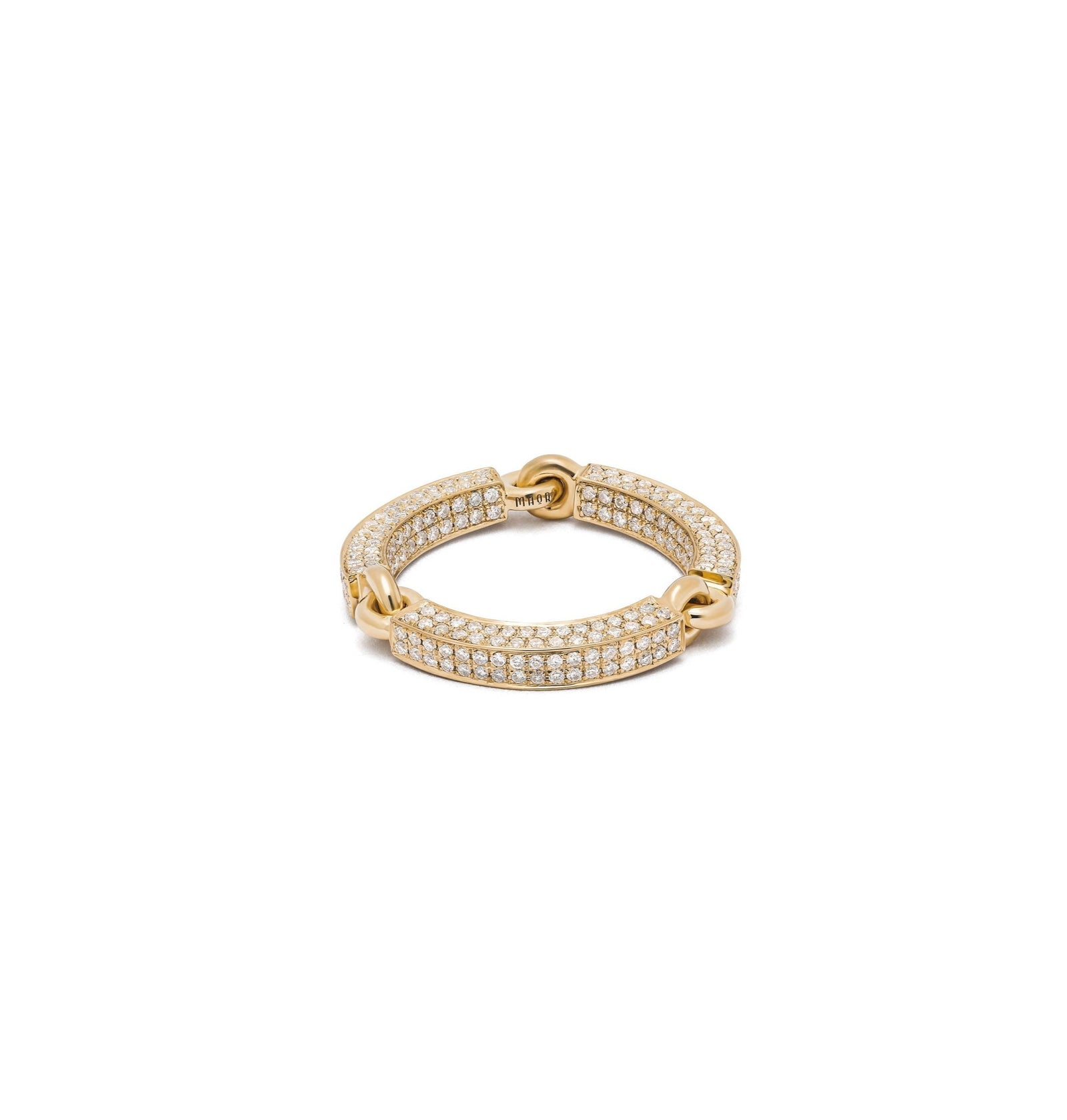 Caelum Ring I Full Pave I Yellow Gold