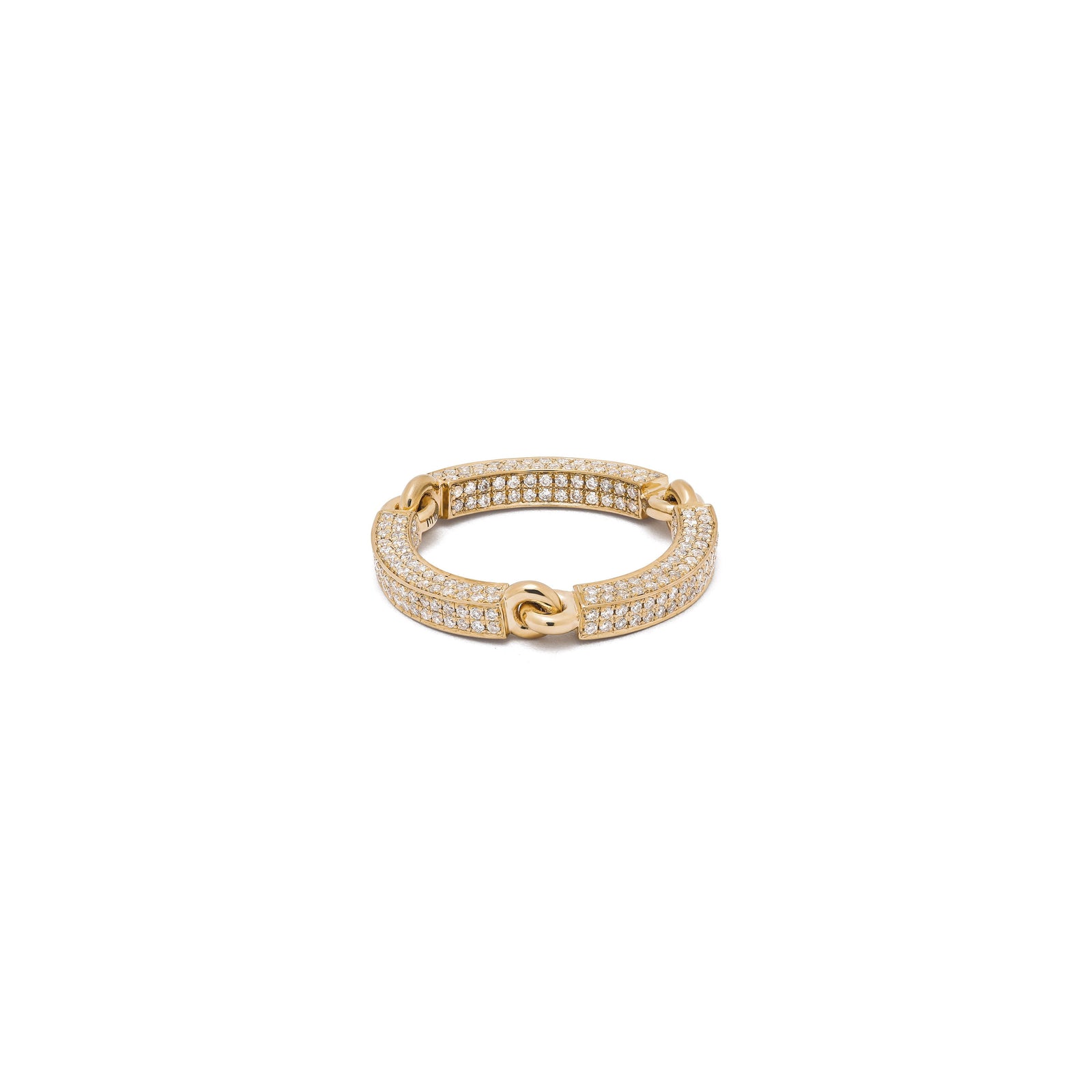 Caelum Ring I Full Pave I Yellow Gold