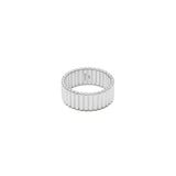 Capsule Ring | 9mm | Pave Detail | Sterling Silver