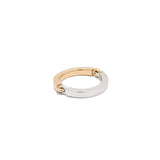 Two Tone Circinus band Ring Yellow Gold White Gold