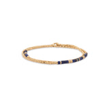 Creosote Wrap Bracelet | Blue Lapis I Yellow Gold