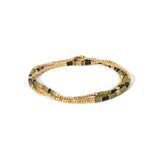 Creosote Necklace/Bracelet | Afghan Jade I Yellow Gold
