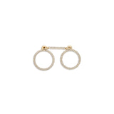 Double Ring | 2mm | Full Pave I Yellow Gold