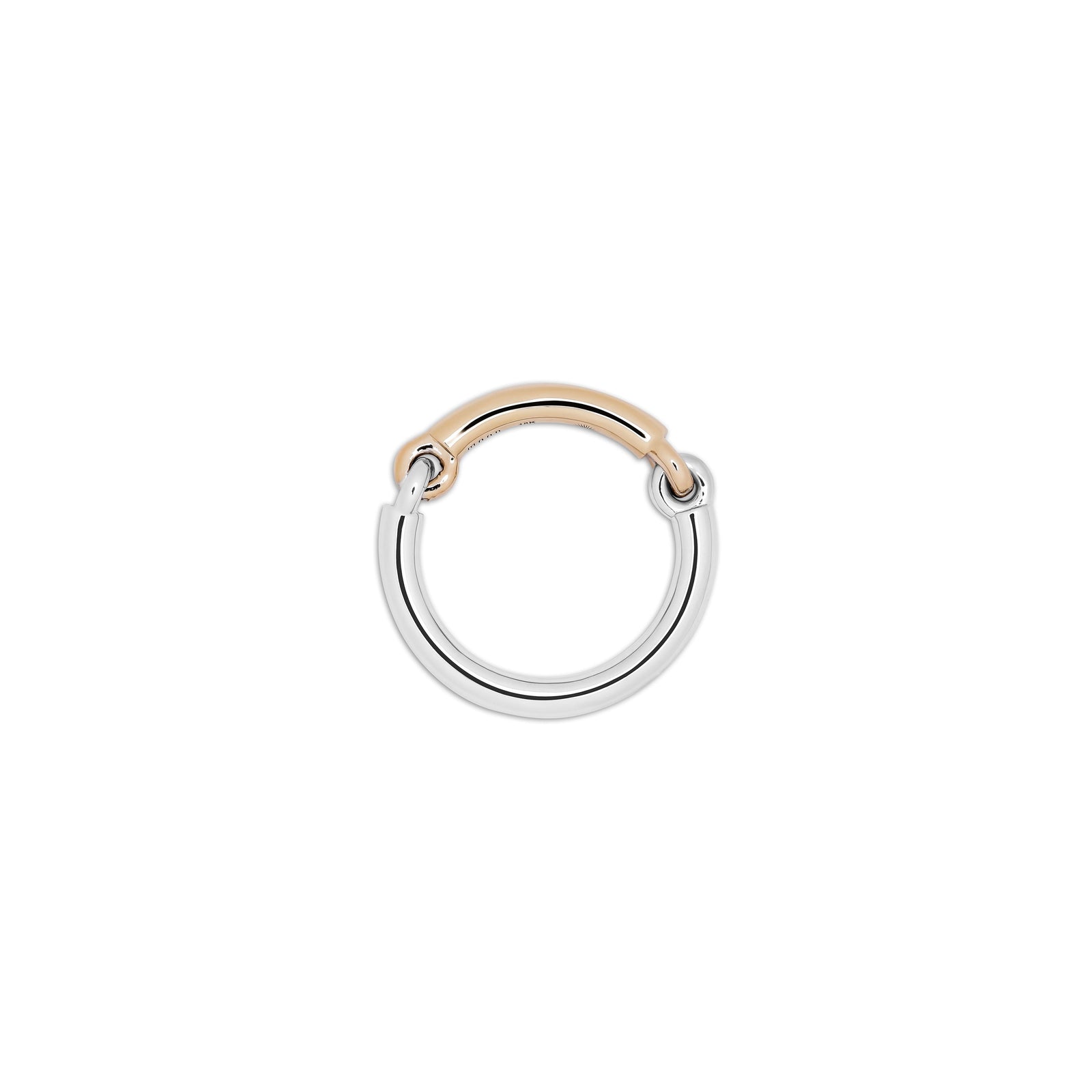 Two Tone Equinox Ring White Gold Yellow Gold- MAOR