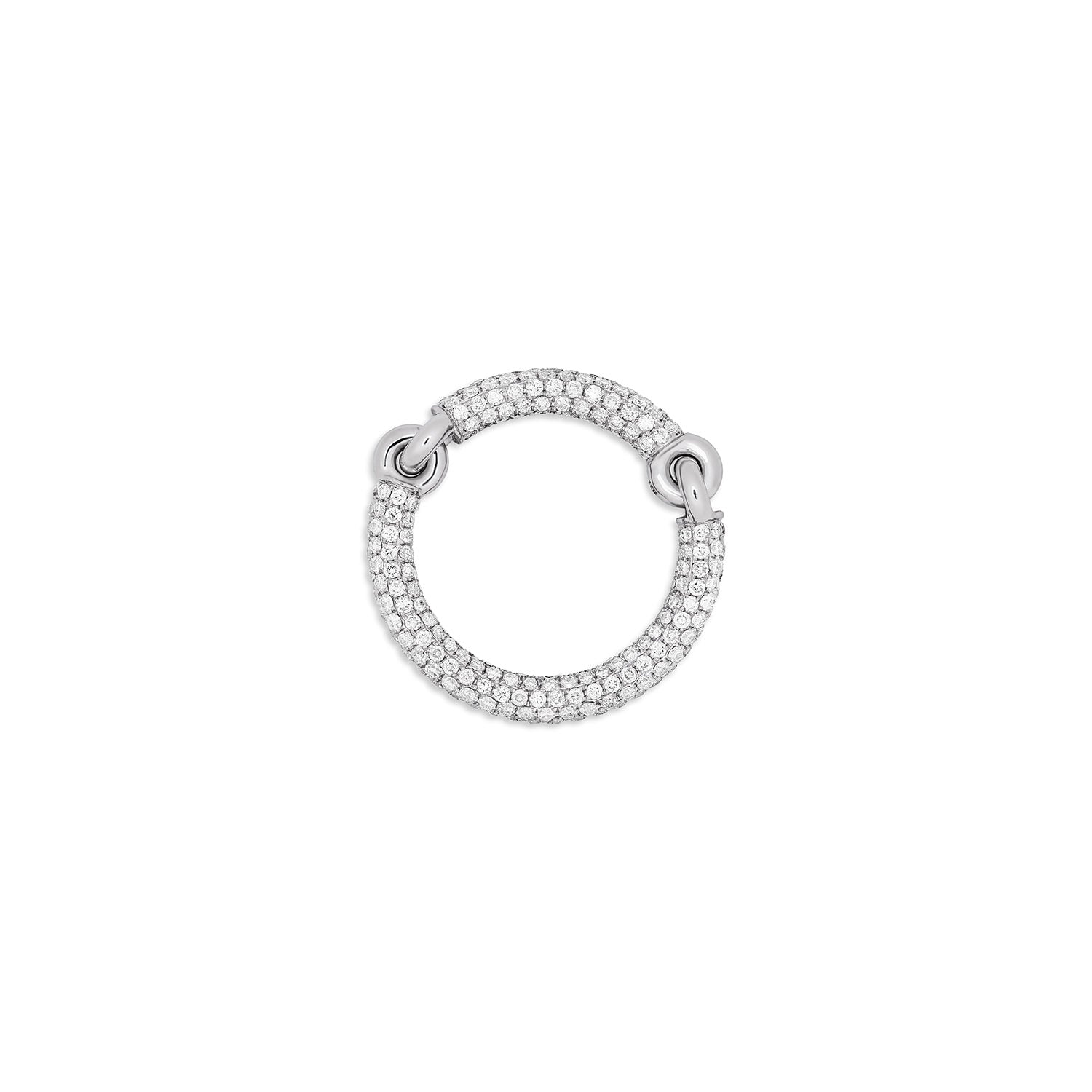 Equinox Ring | Full Pave I White Gold