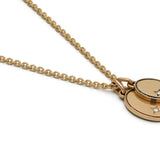 Gudo Oval Necklace | Pave Detail Yellow Gold