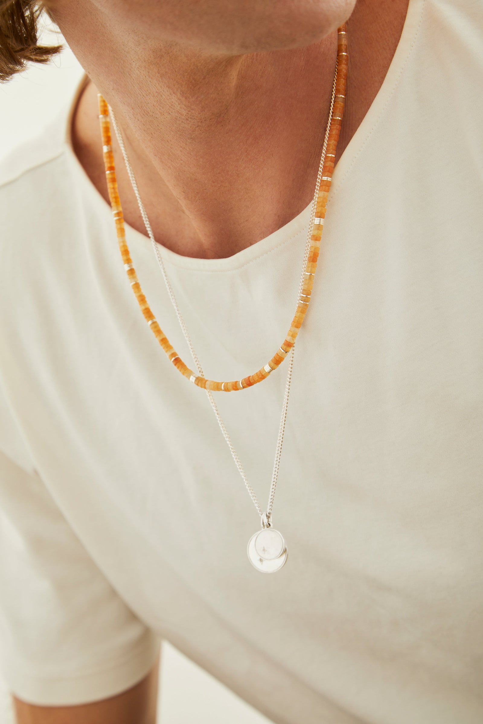 Gudo Round Necklace | Sterling Silver