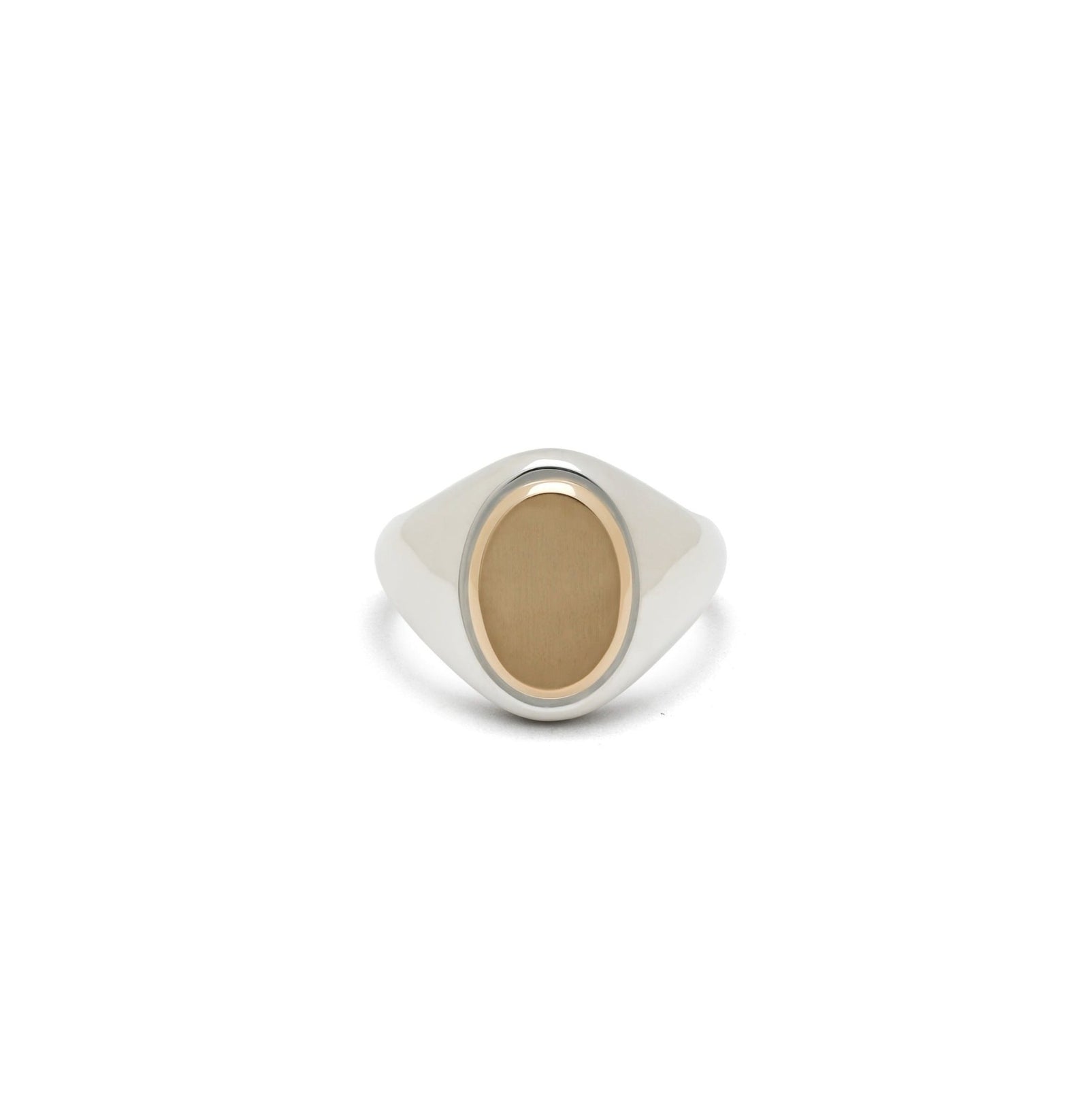 Hotam Oval Ring | 10mm | Mixed Metal
