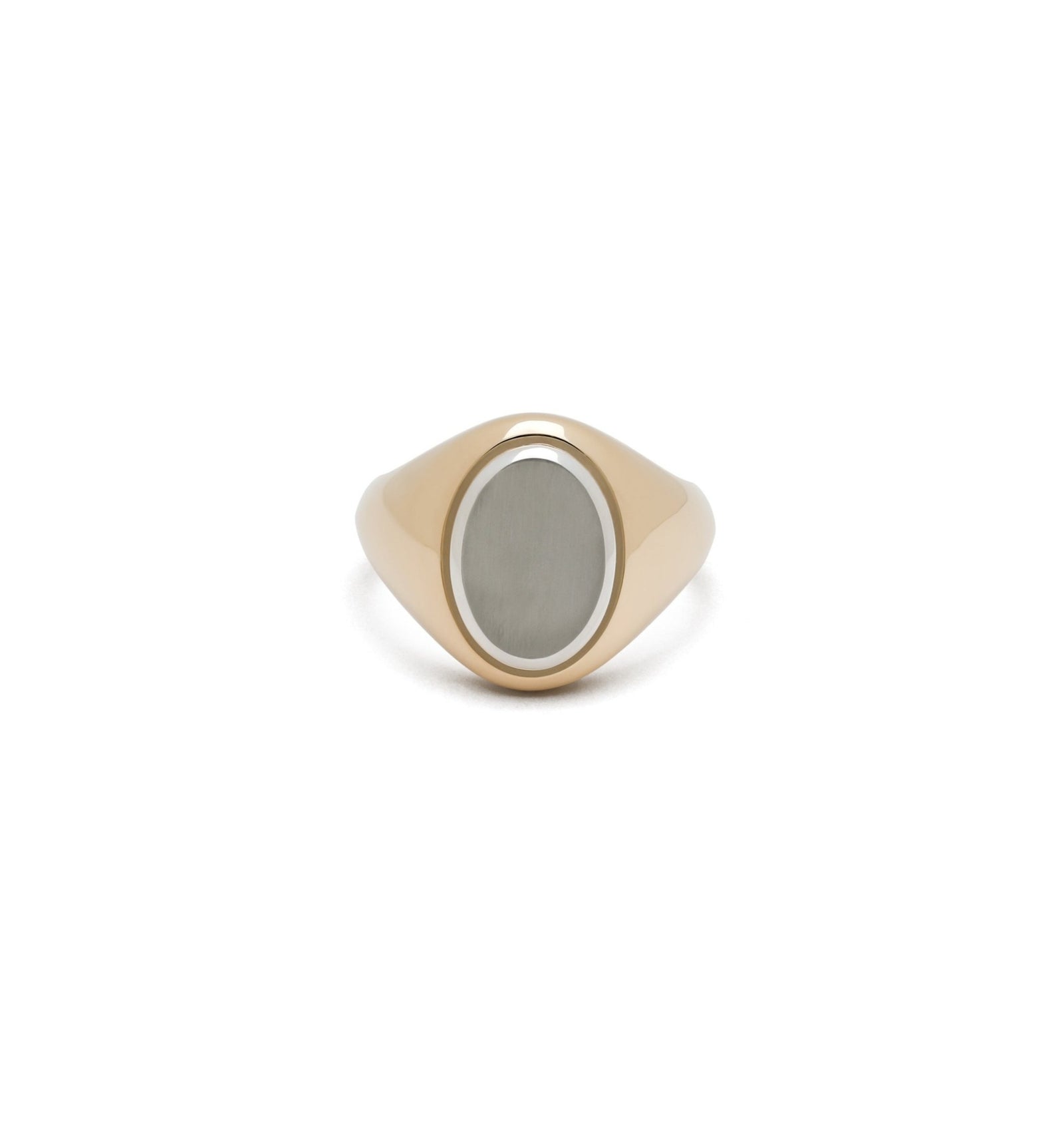 Hotam Oval Ring | 10mm | Mixed Metal