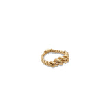 Curb Chain Ring | Small Scale | Yellow Gold