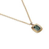 Equinox Necklace | Green Tourmaline I Mixed Metal