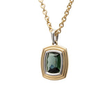 Equinox Necklace | Green Tourmaline I Mixed Metal