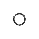 Lyra Ring | 2.5mm | Full Pave | Black Gold