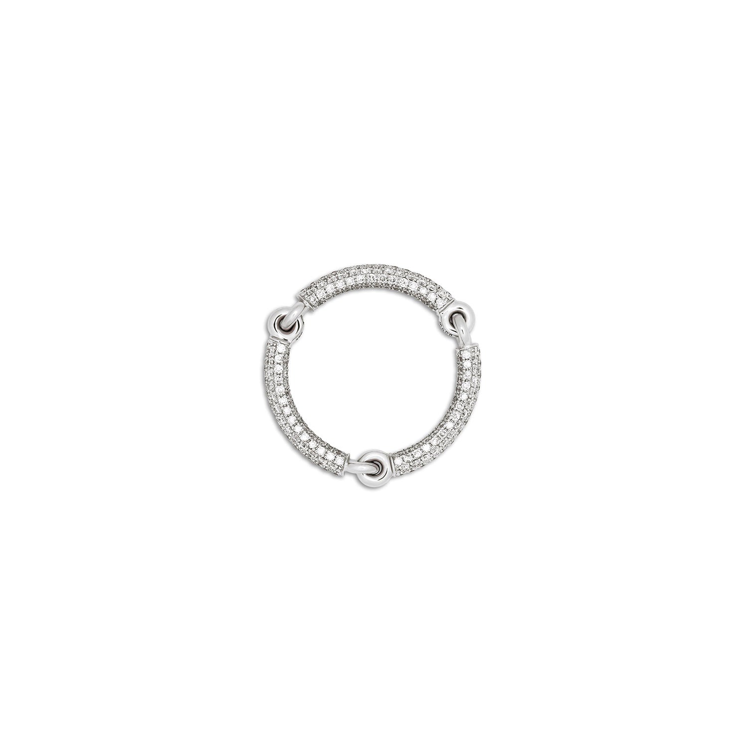 Lyra Ring | 2.5mm | Full Pave | White Gold