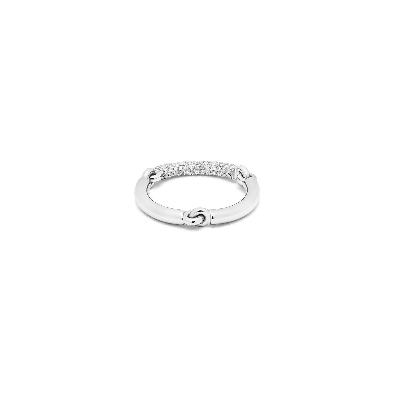 Lyra Ring | 2.5mm | 1/3 Pave | White Gold