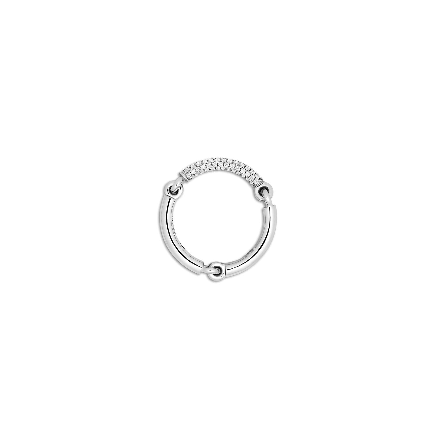 Lyra Ring | 2.5mm | 1/3 Pave | White Gold