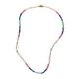 Mini Rizon Necklace/Bracelet | Pink Pattern | Yellow Gold