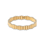 Mixed Capsule Bracelet | Diamonds Edge Detail Detail | Yellow Gold