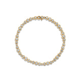 Mixed Capsule Bracelet | Pave Detail | Yellow Gold