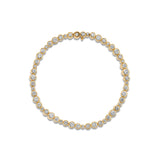 Mixed Capsule Bracelet | Diamonds Edge Detail Detail | Yellow Gold