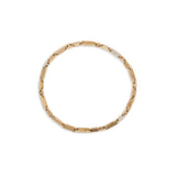 Monolinka Bracelet | 4mm | Pave I Yellow Gold