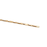 Monolinka Bracelet | 4mm | Edged Pave I Yellow Gold