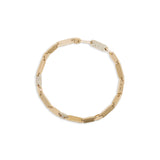 Monolinka Bracelet | 5mm | Pave I Yellow Gold