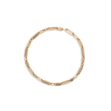 Monolinka Bracelet | 5mm | Edge Pave I Yellow Gold