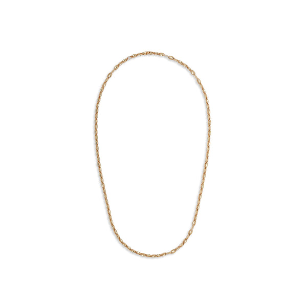 Neo Necklace | 4mm | Pave Detail | Yellow Gold – MAOR