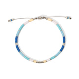 Mini Rizon Bracelet | Light Blue Pattern | Sterling Silver