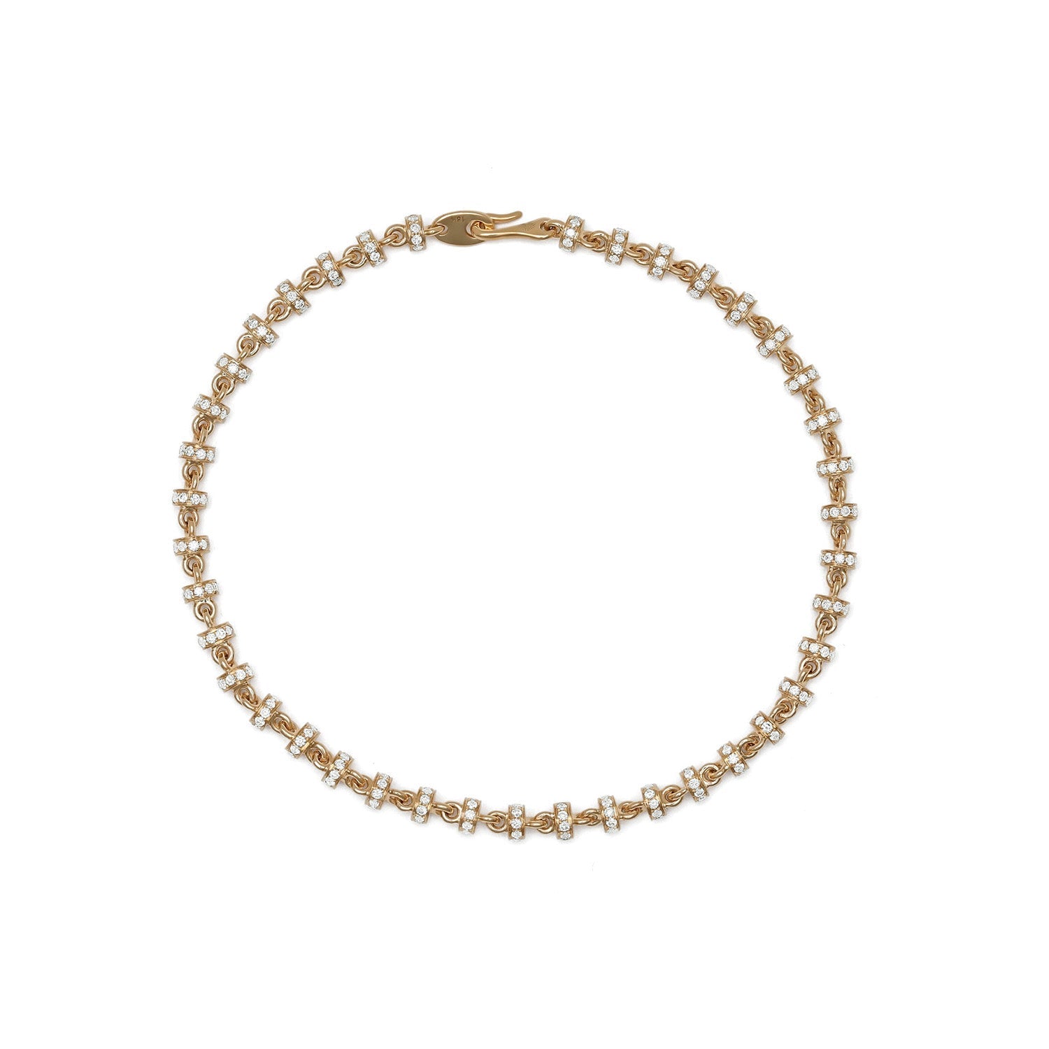 Omni Bracelet | 4mm | Full Pave | Yellow Gold