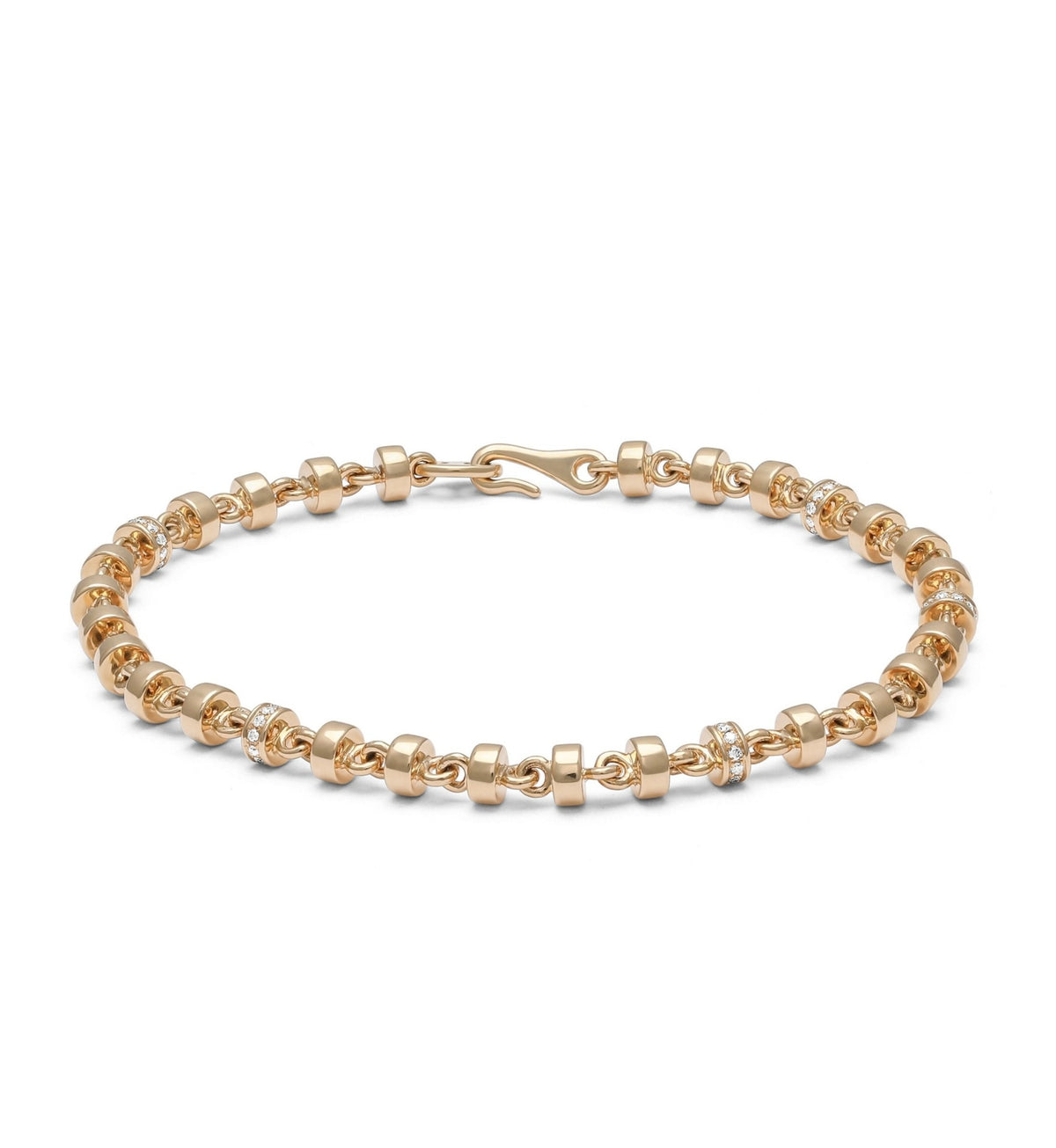 Omni Bracelet | 4mm | Pave Detail | Yellow Gold – MAOR