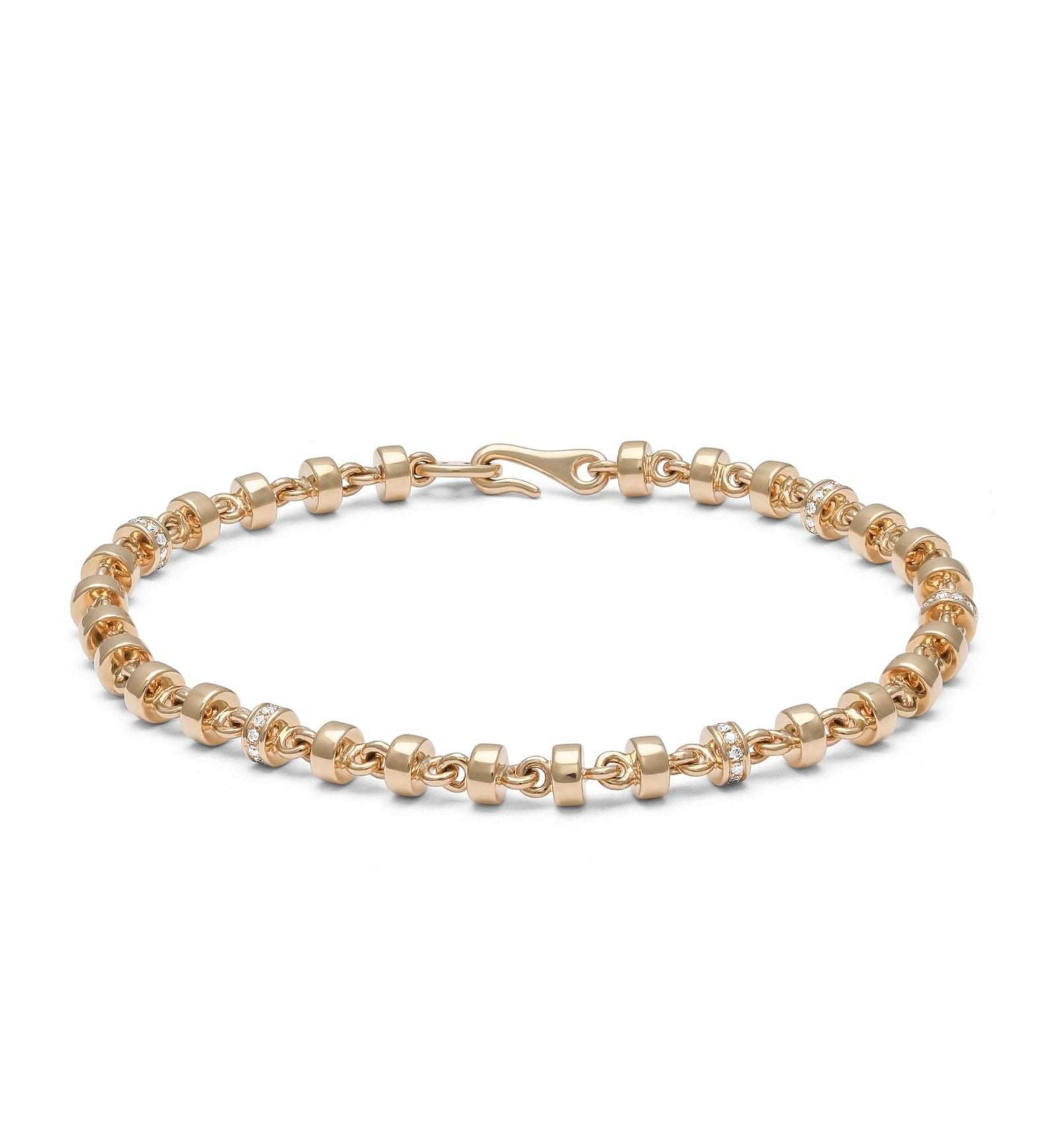 Omni Bracelet | 4mm | Pave | Yellow Gold