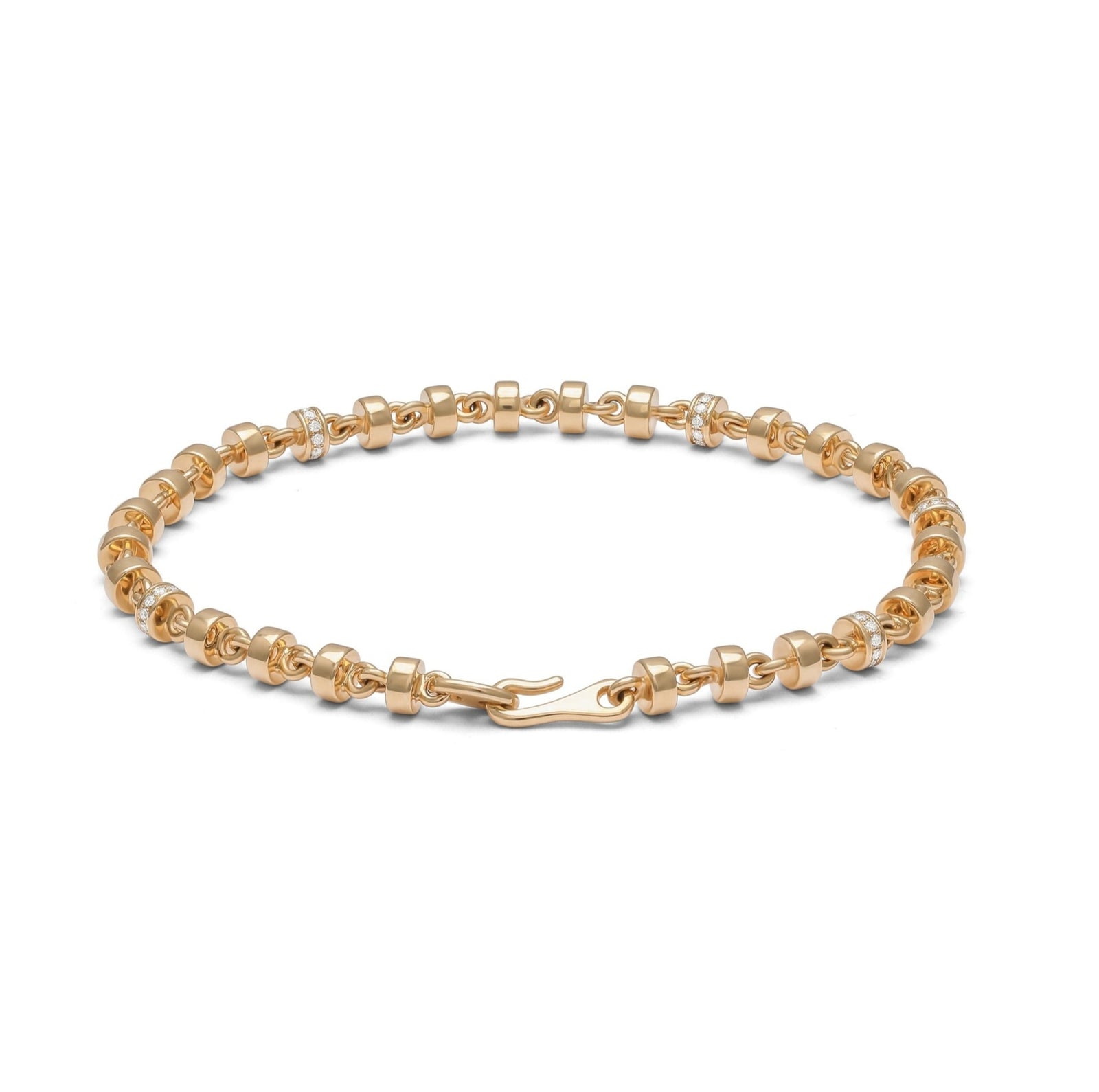 Omni Bracelet | 4mm | Pave | Yellow Gold