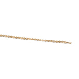 Omni 16" Necklace | 4mm | Pave Detail | Yellow Gold