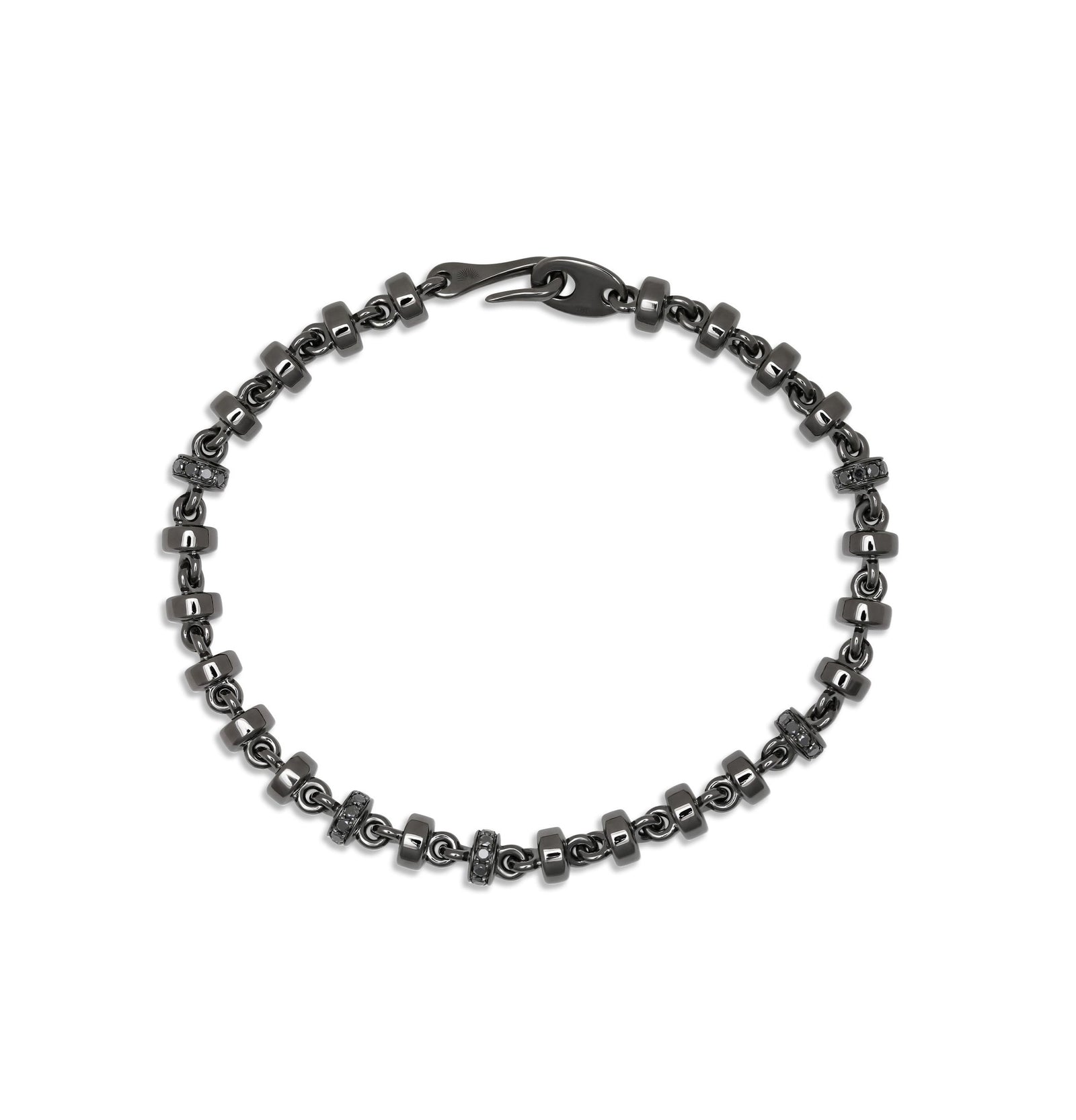 Omni Bracelet | 5.5mm | Pave Detail | Black Gold